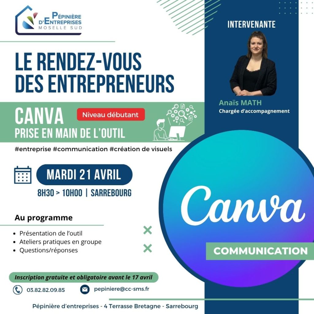 Canva : prise en main d&rsquo;un outil simple et pratique pour réaliser vos visuels ! Atelier 100% pratique